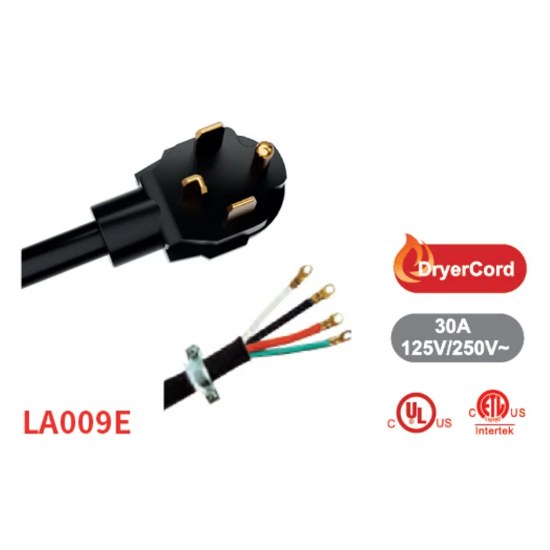 UL Standard Dryer and Range Power Cords