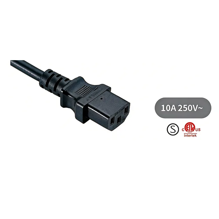 Cabos de alimentação do conector de aparelho padrão UL